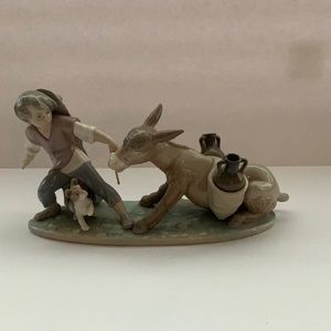 Lladro #5178 RARE Mint “Stubborn Donkey” Vintage
